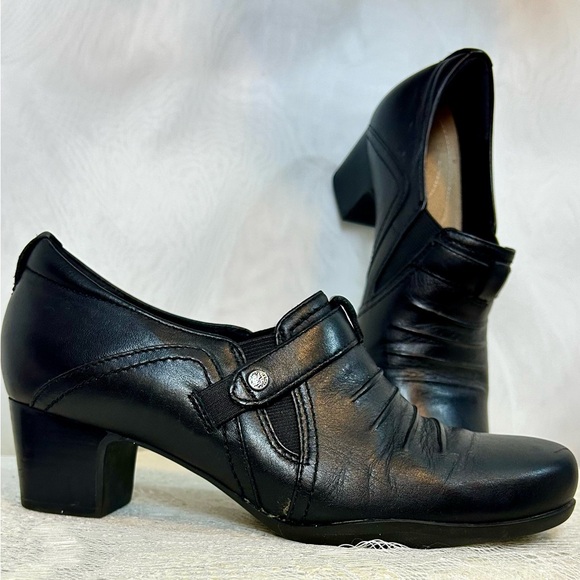 Clarks Womens Artisan Rosalyn Nicole Pump Loafer Block Heels Sz 7 M - Picture 2 of 11